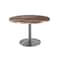 Holland Bar Stool Co 30" Tall OD214 Stainless Steel Table Base 22" Diameter 36" Diameter Rustic Top OD214-2230SSOD36RRustic - alternate 1
